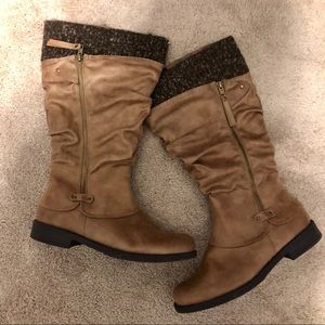 9W Tan Boots (Wide)